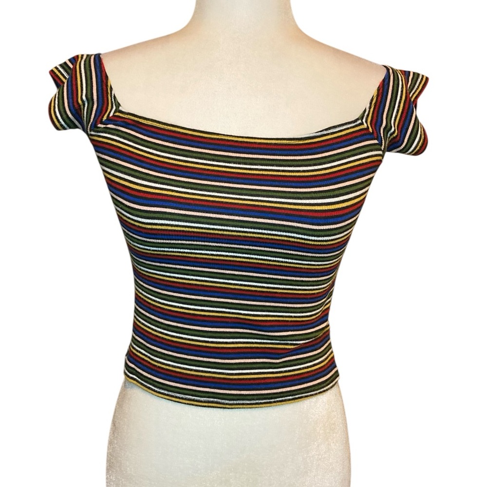 Striped Multicolor Croptop